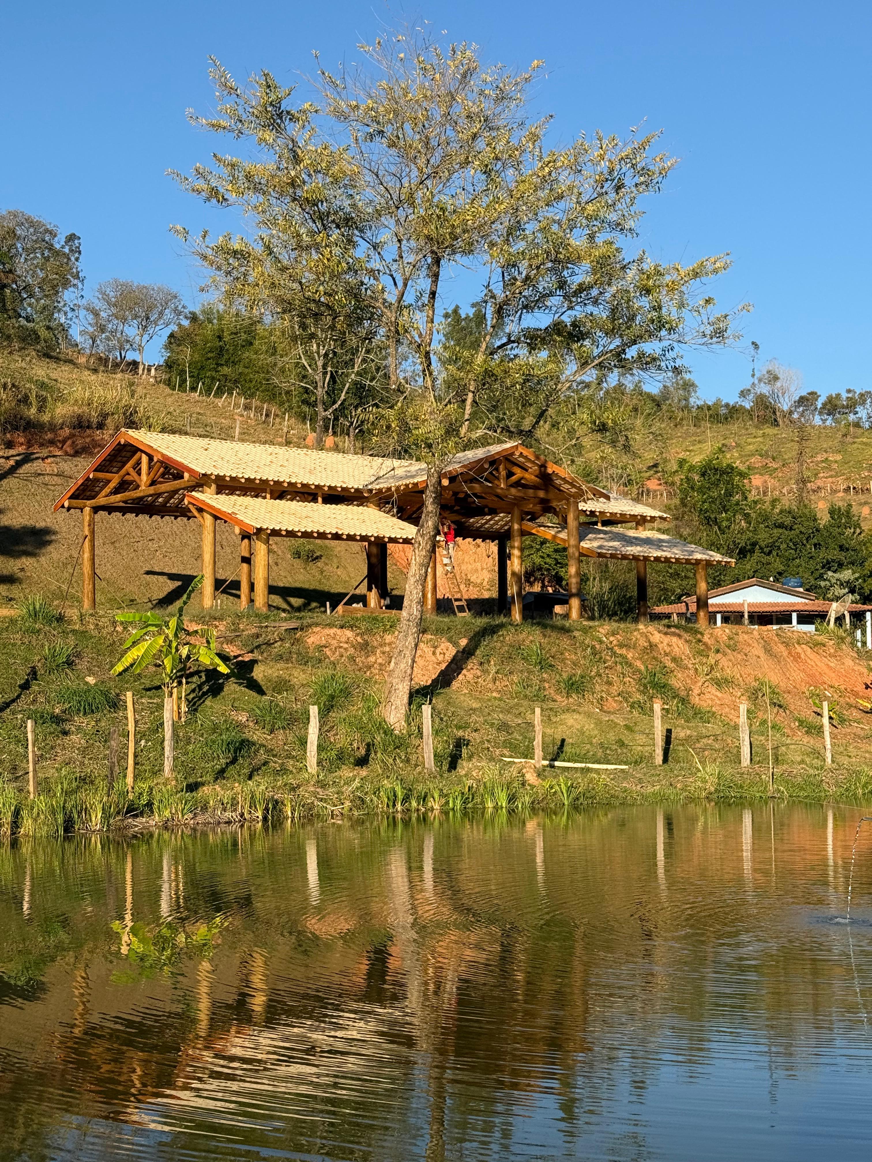 Rancho em eucalipto tratado